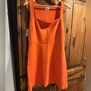 Aritzia Orange Mini Dress